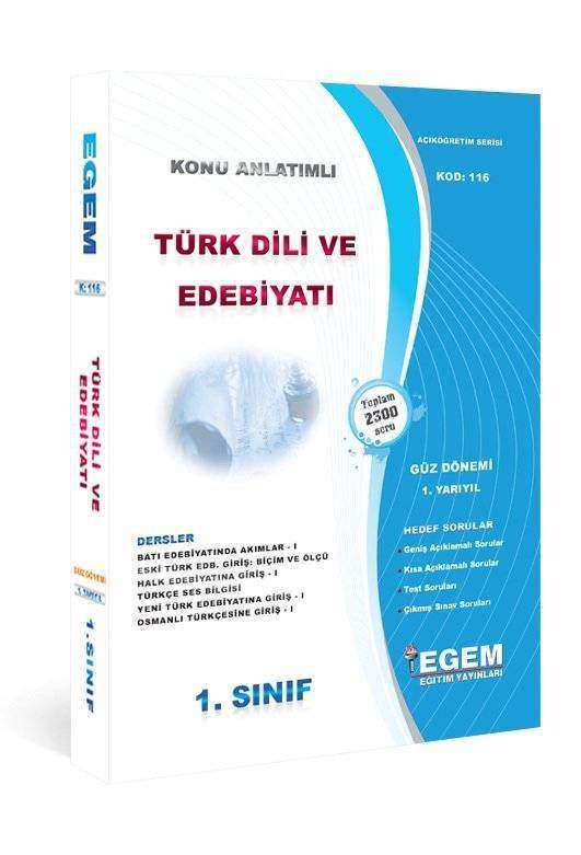 Aöf Türk Dili ve Edebiyatı 1 Sınıf Güz Dönemi Konu Anlatımlı Soru Bankası
